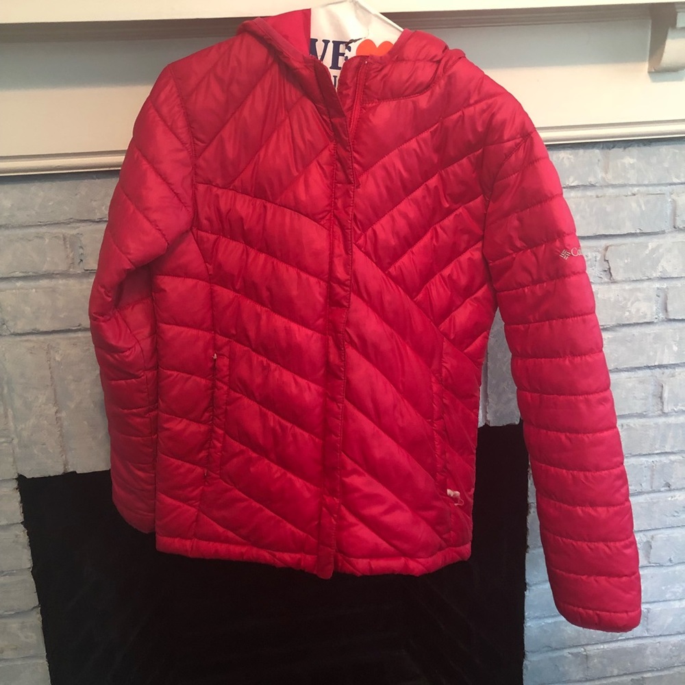 Girls size L pink Columbia winger jacket